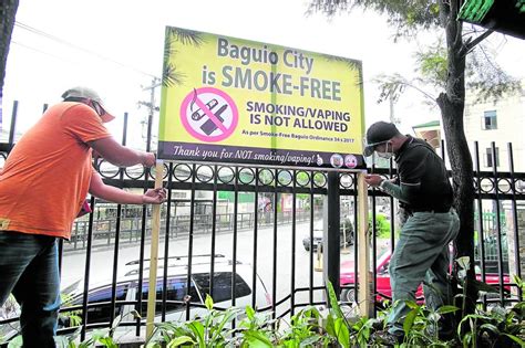 smoking area in baguio 2024|Baguio draws lessons from anti.
